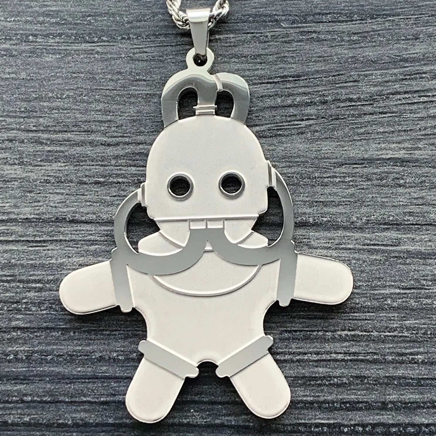 Swimming In Circles Necklace Mac Miller 2" Mirror Polished Etched Pendant Laser Carved Stainless Steel Chain Free Gift Included