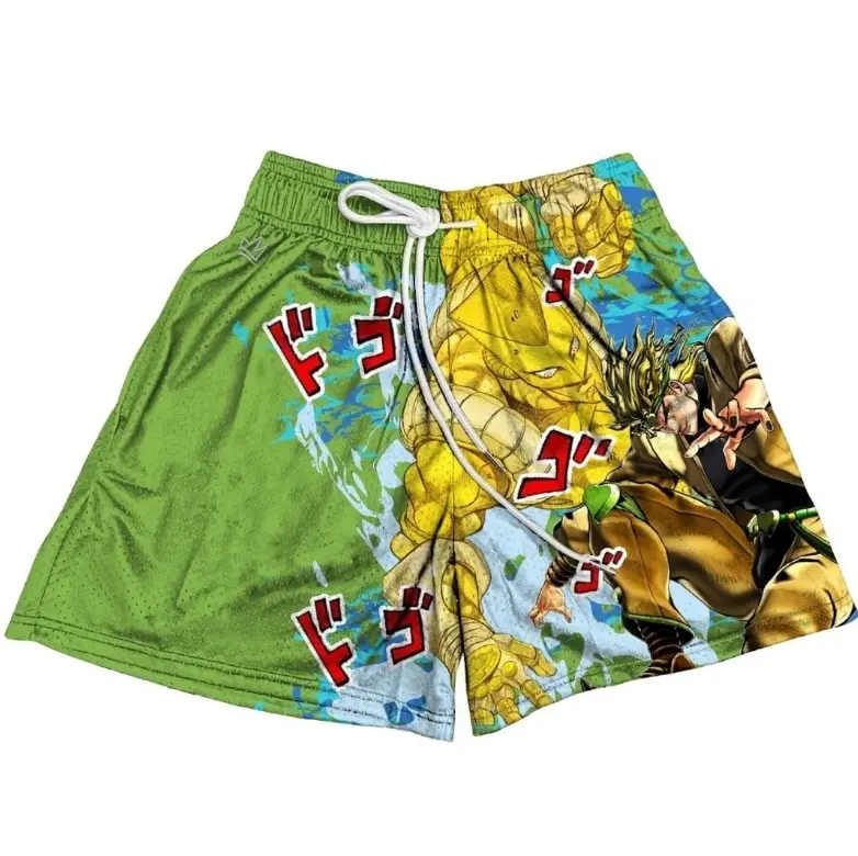 Dio Brando JoJo's Bizarre Adventure Shorts Men's Basketball Shorts Workout Sport Knee Pants with Pockets Athletic Sweat Walking Summer Shorts
