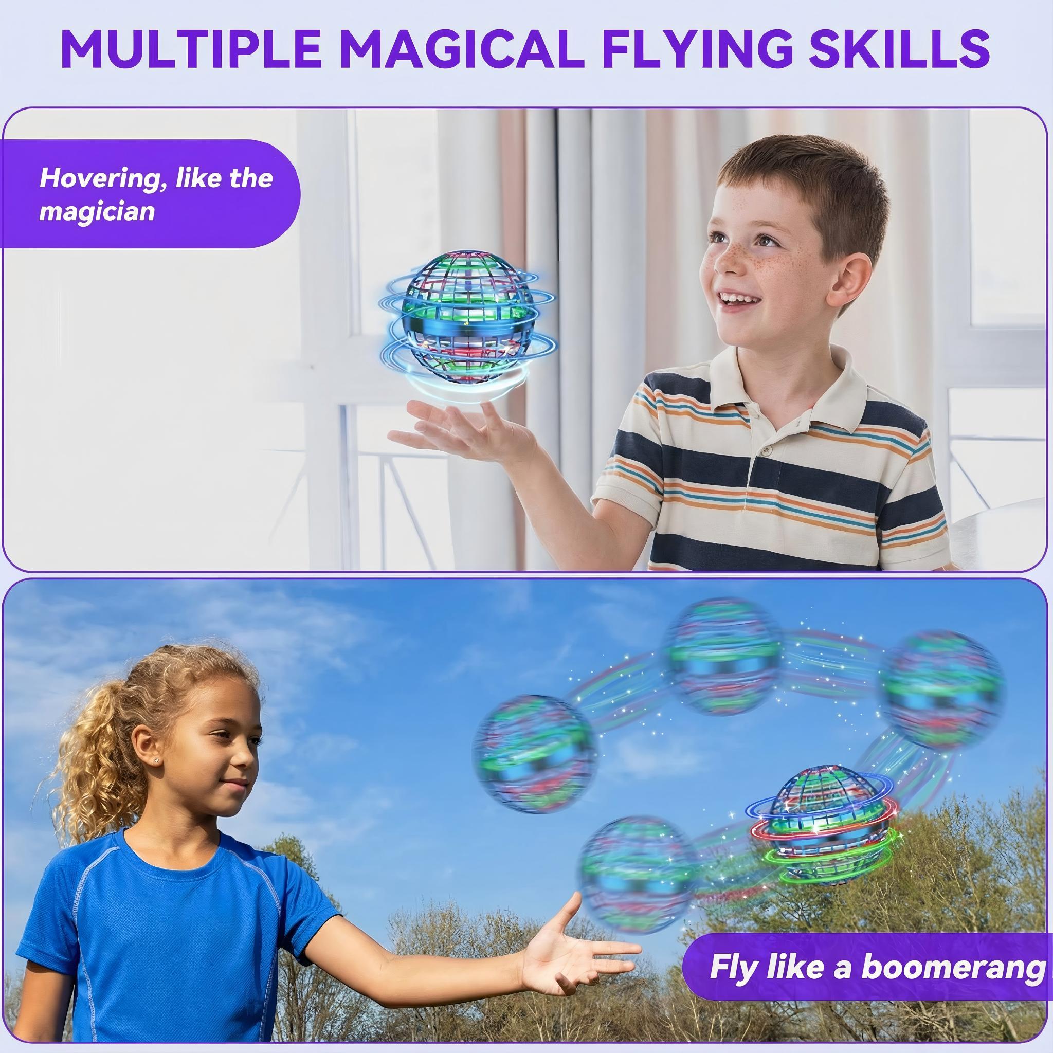 Flying Orb Ball Toy,Cosmic Globe Boomerang Hover Ball Galactic Fidget Spinner, Hand Drone Orbit, Cool Toys Gift for 6 7 8 9 10+ Year Old Boys Girls Teens Outdoor Toys spinning levitating galaxy anti-gravity boomerang ball LED Light Control Flying Orb Ball Toy,Cosmic Globe Boomerang Hover Ball Galactic Fidget Spinner, Hand Drone Orbit, Cool Toys Gift for 6 7 8 9 10+ Year Old Boys Girls Teens Outdoor Toys spinning levitating galaxy anti-gravity boomerang ball LED Light Control
