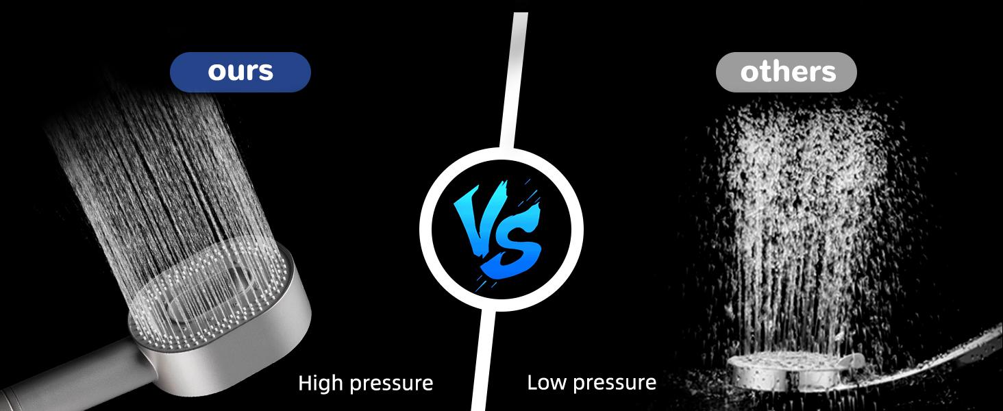 Hibbent Upgraded Filtered Handheld Shower Head, High Pressure 3 Sprays Handheld Showerhead with 20 Stage Filter, Remove Chlorine, with Shower Head Holder , 59'' Hose