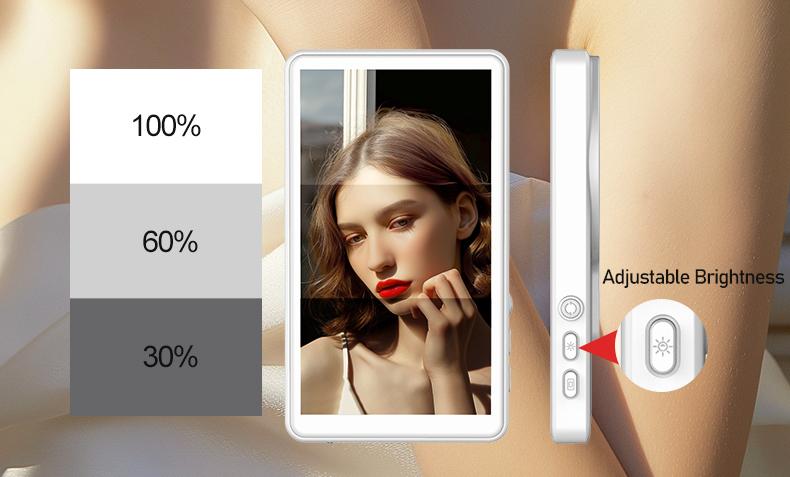 Meevo Magnetic Phone Vlog Monitor – 1080P Wireless Selfie Screen, Use Rear Camera for Live Streaming & TikTok (4K 30fps Wired, iPhone/Android Compatible)