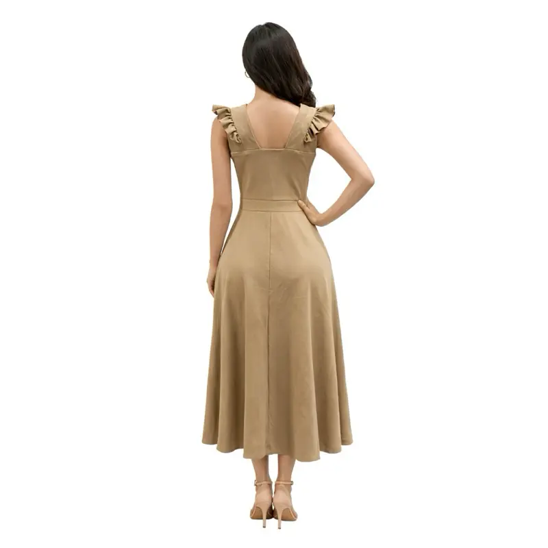 brown mexican dress Carmen Floral Embroidered Mexican Dress- Vestido Mexicano Bordado Floral