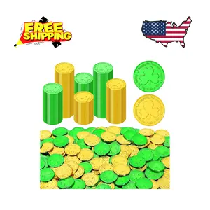 120 PCS St Patrick's Day Coins, 1.4 in Shamrock