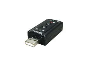 StarTech.com ICUSBAUDIO7 7.1 Channels 48KHz USB Interface Stereo Audio Adapter External Sound Card