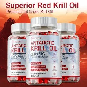 Grevip Omega-3 dietary supplement, 120 softgels, contains astaxanthin and phospholipids to support nutritional supplementation, suitable for both men and women.