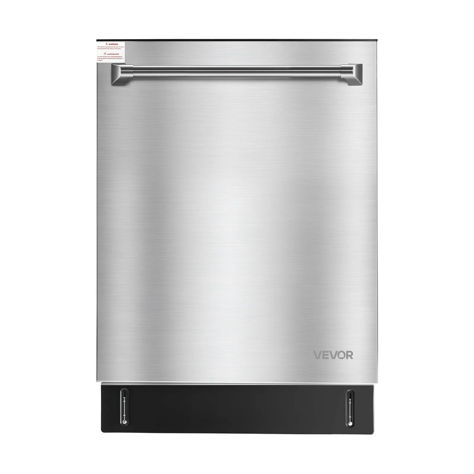 【Summerfinds】VEVOR 24-Inch Built-In Dishwasher, 14 Place Settings, 8 Washing Programs, 115V 1200W 60Hz, 23.82x25.2x33.78 In Low-Noise Unit, 72.75 Lbs / 33 Kg, Stainless Steel Tub, Upper/Lower Racks, Zoned Storage, Cutlery Basket, Dual Spray Arms, 115,, Ac