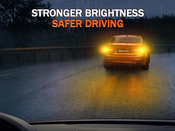 2009 Honda Accord 7443/7440/T20/W21W LED Turn Signal Light Brake Tail Light Bulbs Yellow SEALIGHT 2009 Honda Accord 7443/7440/T20/W21W LED Turn Signal Light Brake Tail Light Bulbs Yellow SEALIGHT