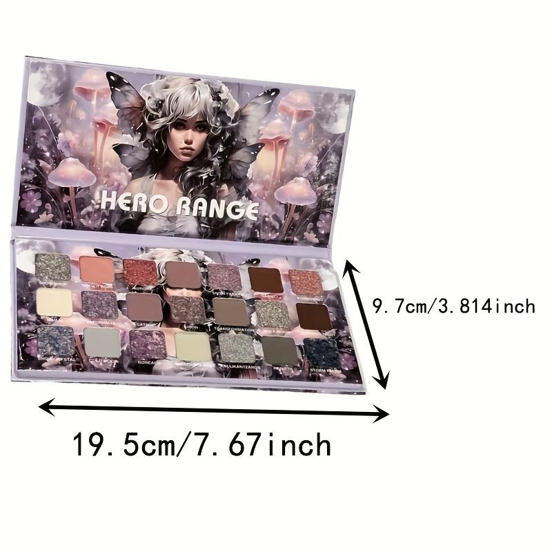HERORANGE Anime Flower Fairy 21-Color Eyeshadow Palette (Sparkling Shimmer +Matte + Metallic) | Beginner-Friendly Everyday Makeup, Perfect Christmas Gift, LongLasting & No Fallout, Waterproof & Easy Removal, Create Stunning Eye Looks Cosmetic。