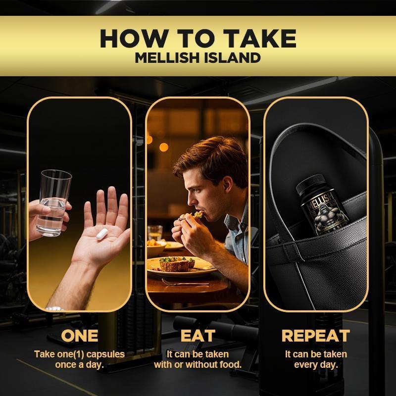 Mellish lsland Supplements Nitric Oxide Booster - support healthy blood circulation - nitric oxide Supplement for men