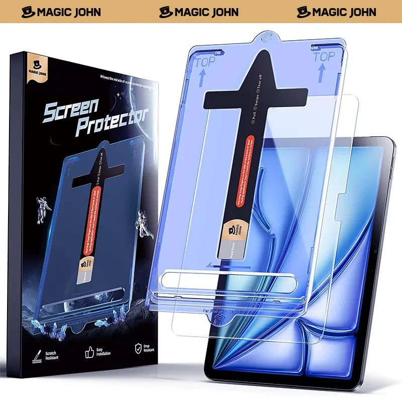 MAGIC JOHN iPad Screen Protector Tempered Glass Case Friendly Apple Pencil Compatible,back to school,back to school haul