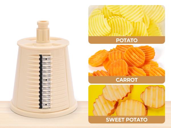 SUSTEAS Green 6-in-1 Cheese Grater – Suction Base, Ice Crusher & Safe Hand Guard Kitchen Utensils