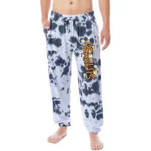Peanuts Men's Charlie Brown Snoopy Friends Sleep Lounge Pajama Pants For Adults