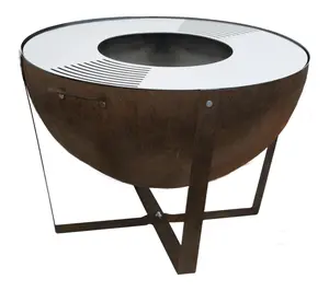 Big Horn Dakota 32" Corten Steel Fire Bowl