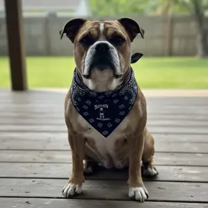 New 3pk of Red, Blue and Black Death Row Records Dog bandanas. Size L to fit most dogs.