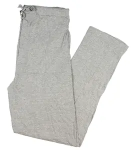 INTIMO Men's Solid Grey Heather Casual Drawstring Pajama Pant Loungewear Sleepwear