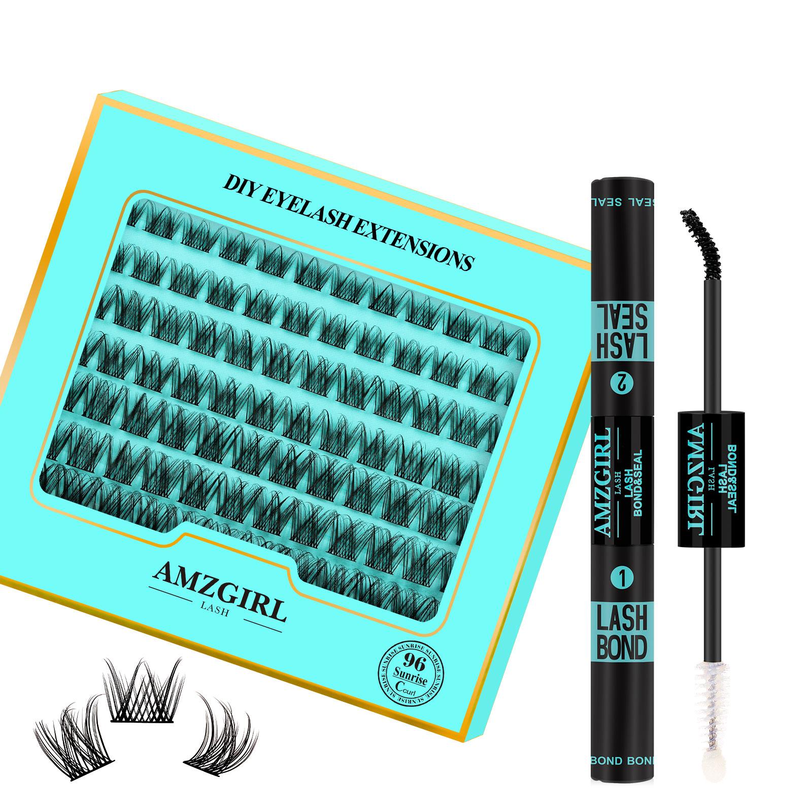 AMZGIRL LASH 84PCS Diy Lash Extension Kit Prism Eyelashes Makeup Cosmetic