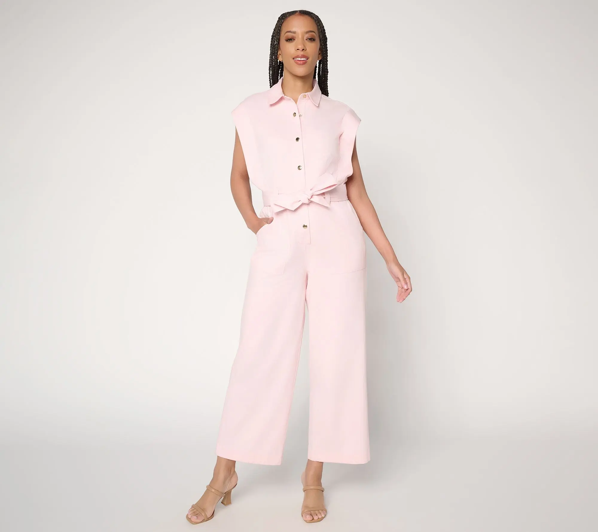Mally Roncal Boss Lady Regular Ankle Length Twill Jumpsuit