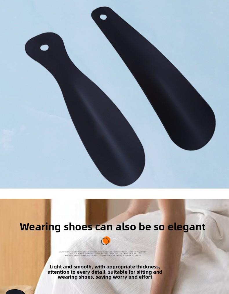 Metal Sprayed Shoe Horn |     Portable No-Bending Shoe Helper for Mobility Impaired