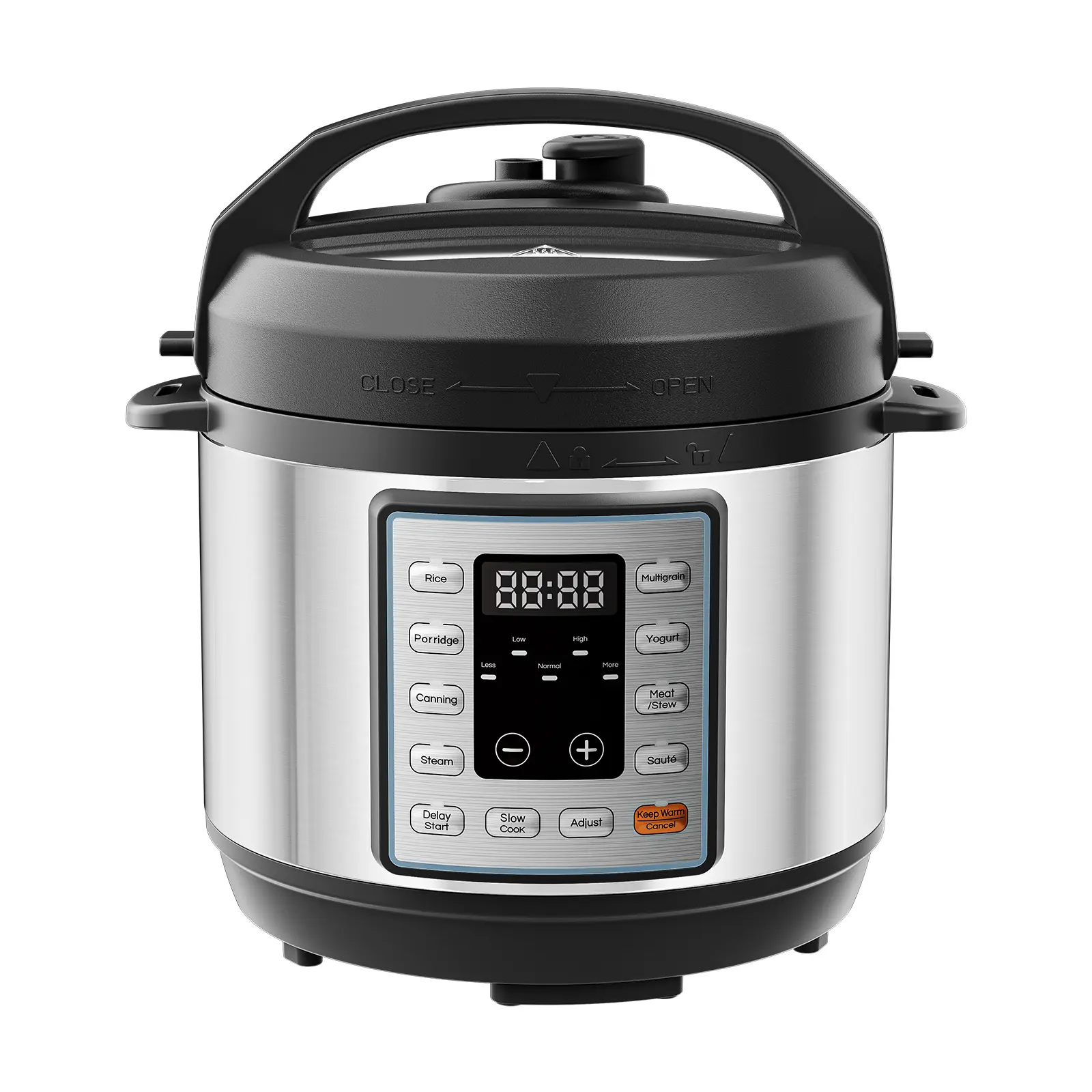 Sweetcrispy Stainless Steel Electric Pressure Cooker - Multifunction Appliance with Preset Programs, Precise Pressure Control, Preserves Up to 70% More Vitamins, Transforms Cooking Time, Kitchen Supply for Modern Families (Rice, Soup, Beans Meals)