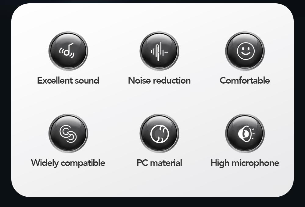 ERAZER XP10 Portable Wired In-Ear Earphone, Wired Headphones With Mic, HiFi Subwoofer Noise Cancelling Wired Earphones for Game Sports, 3D Stereo Sound Headphones For Gym & Sports & Game, Headphones 8D Audio, Electronic Audio Earbud