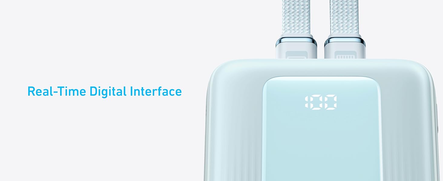 Anker Zolo Power Bank, 20,000mAh and  10,000mAh 30W Max Fast Charging with Built-In USB-C and MFi-Certified Lightning Cables, For iPhone 15 Series, MacBook, and More