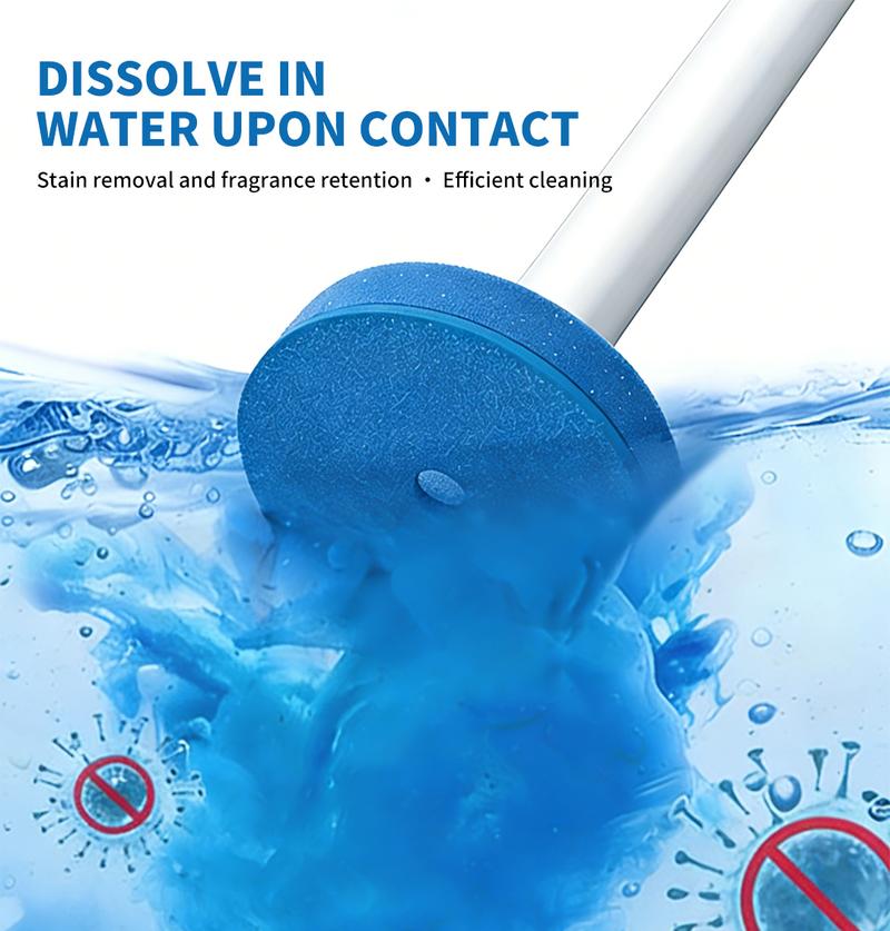 SOPAMI Toilet Scrubber Kit with Self-Cleaning Disposable Pads – No Pre-Rinse, No Mess, No Odor , Simplifies Bathroom Hygiene