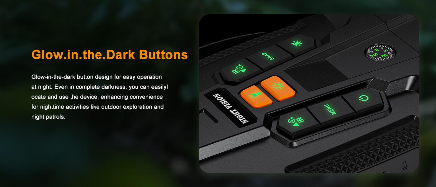 MINENER 4.5" Night Vision Goggles 4K Binoculars with 32GB SD Card 10X Digital Zoom 5000mAh Battery 7 Levels Infrared for Wildlife Observation Hunting Camping NiteHawk Men Gifts