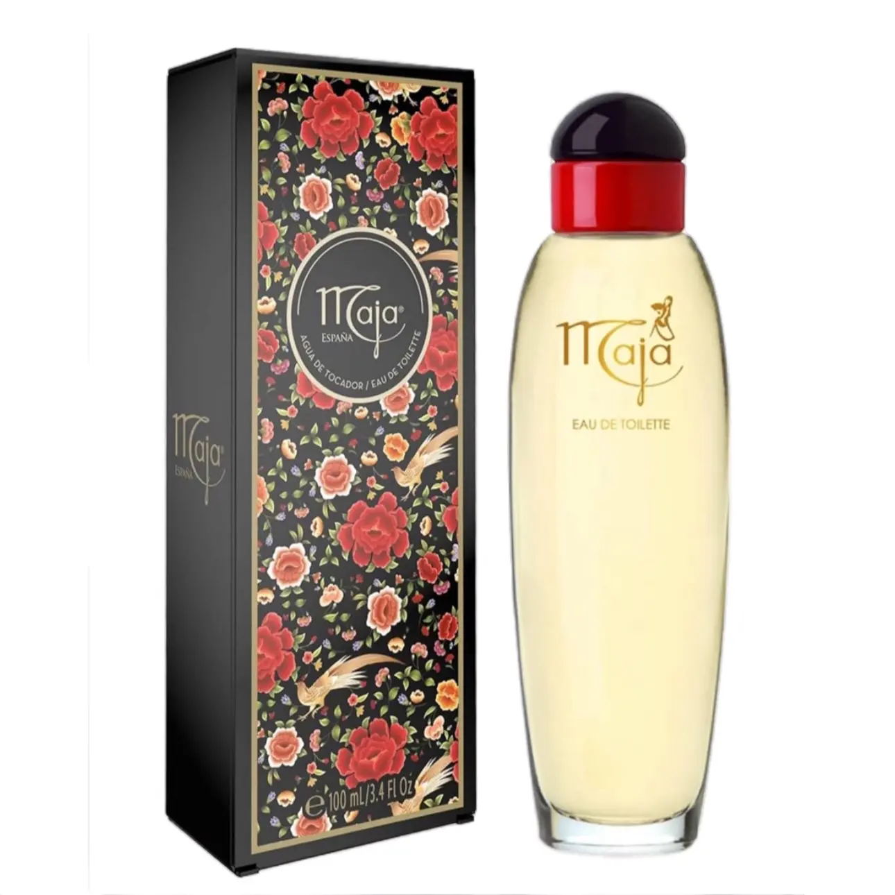 Maja by Myrurgia Women's Eau de Toilette Spray (Since 1921) - 3.4 oz/100 ml Single Bottle, Citrus Spicy Oriental Fragrance with Citrus & Clove, Nutmeg Notes, Spray-on Skin, Ideal for Women's Gifts, Attractive Packaging, Citrus Spicy Fragrance