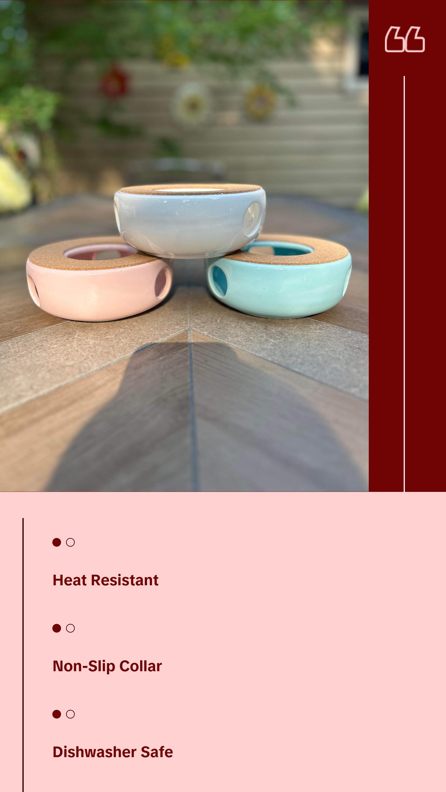 Warm & Cozy Ceramic Teapot Warmer, set of 1