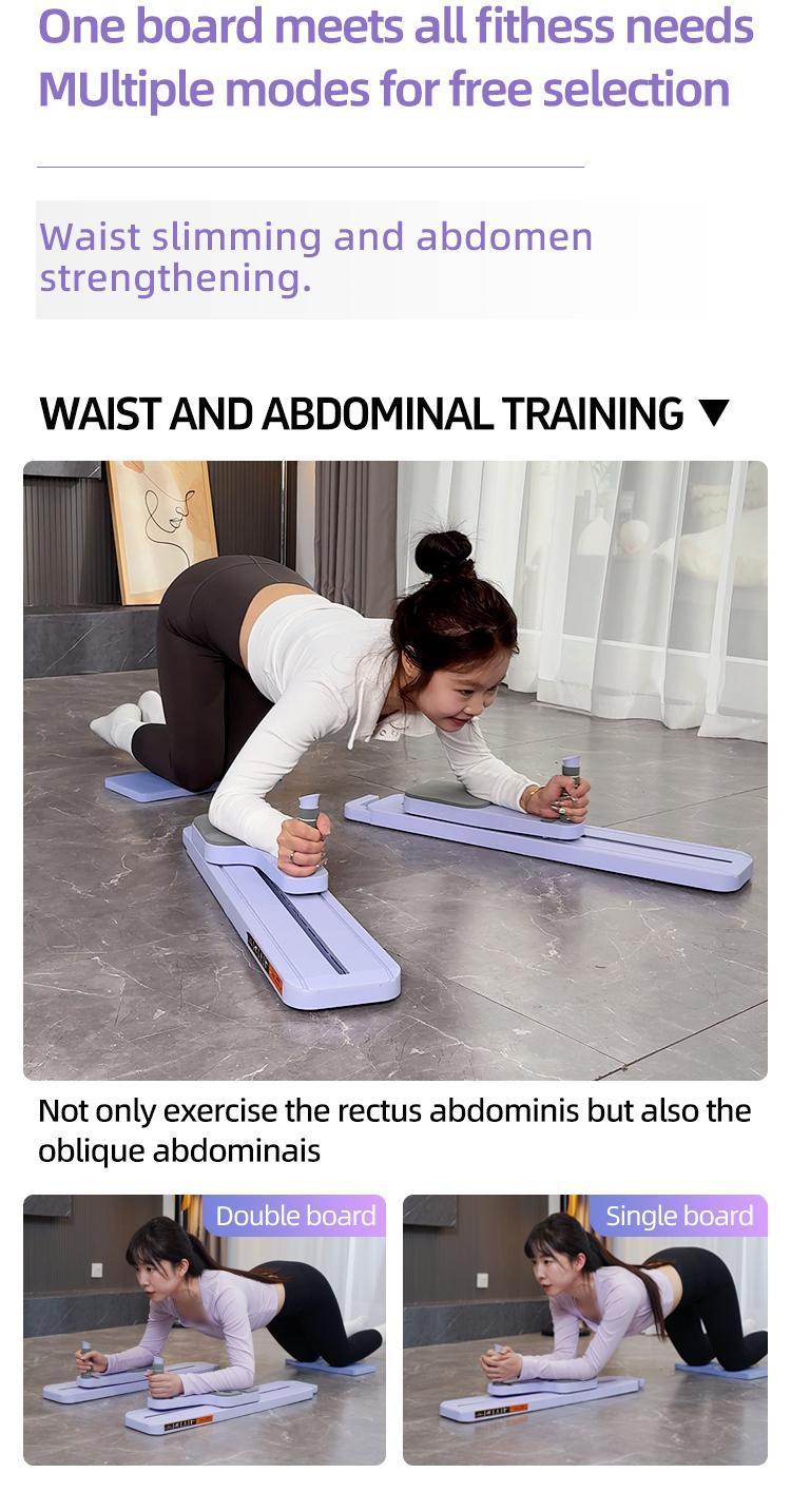 IPO Core Workout Equipment 4-in-1 Multifunctional Split Abdominal Board for Pilates Arm Strength Training Home Exercise Tummy & Bicep Trainer Push Up Stand Plastic Festival Gift