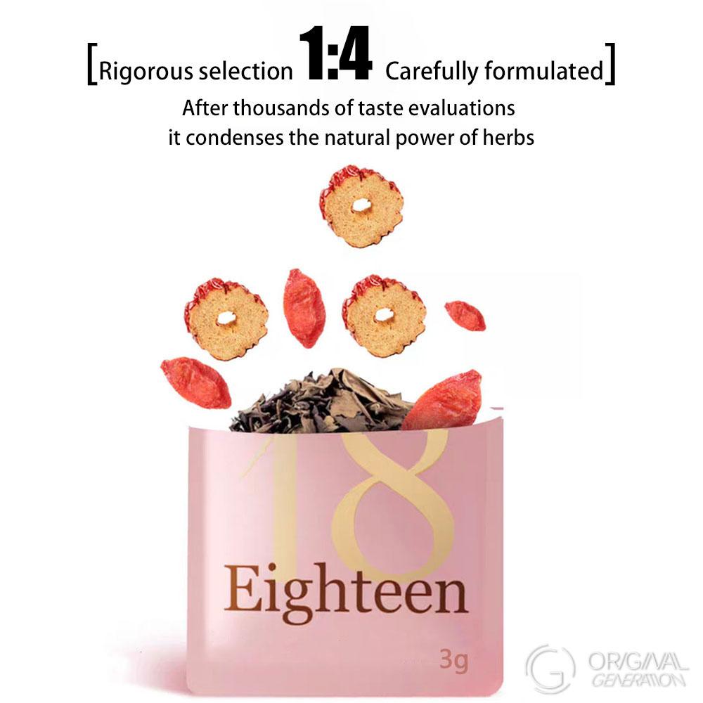 BOGO Forever 18 Tea 2 Cartons With Pressure Thermos (90g 3g×3packs×10boxes)(red dates, wolfberry,Shoumei white tea) (Shoumei white tea, black wolfberry, astragalus)One Piece Is Enough For Whole Day