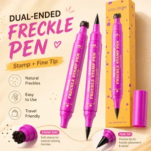 Dual-Ended Faux Freckle Pen, Freckle Stamp and Fine Tip Makeup Pen for Natural-Looking Face Makeup, Easy Freckle Look for Daily Wear, Party, Festival and Photo Makeup,Summervibes #DealsForYouDays
