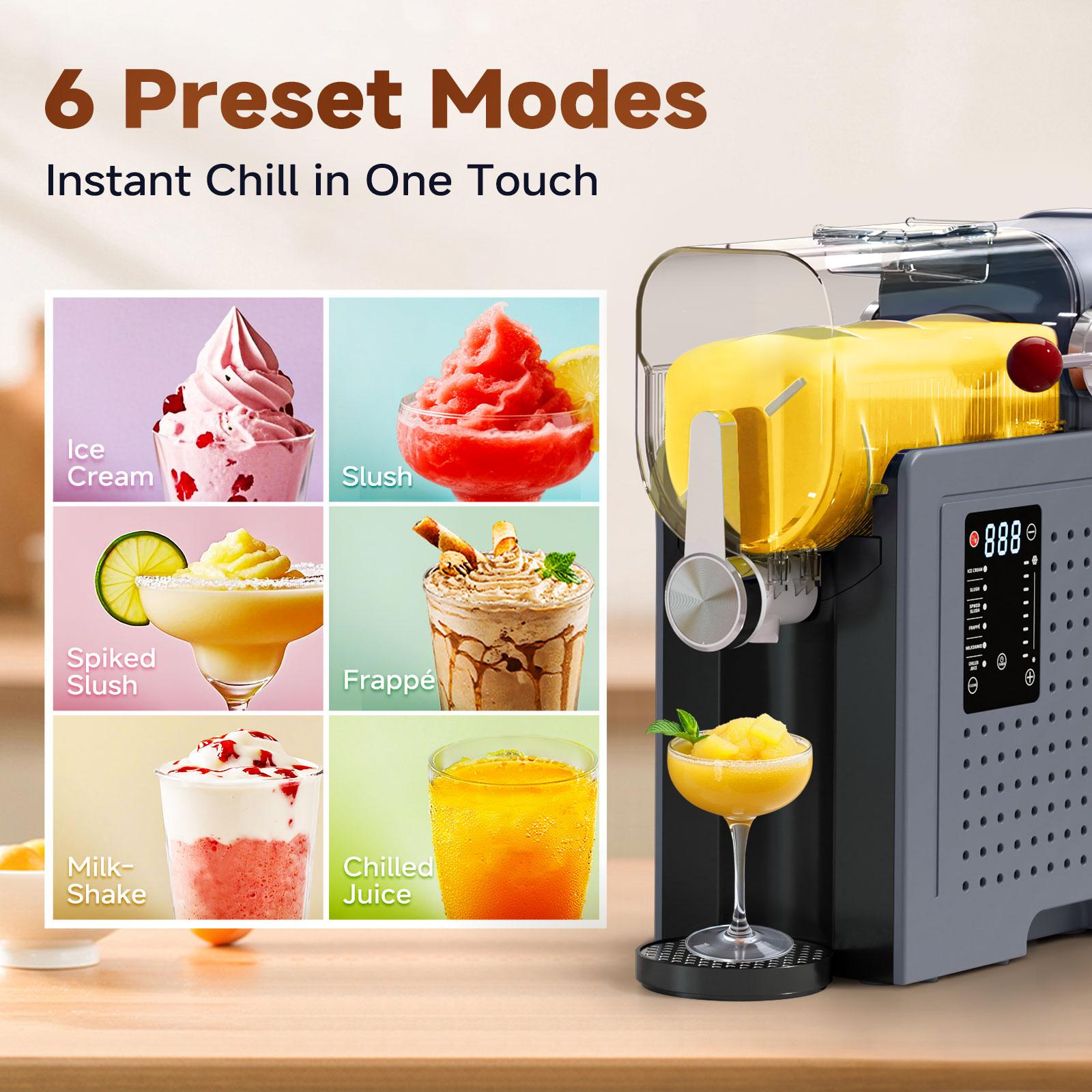 SYINTAO 2-in-1 Slushie & Soft Serve Machine | Auto-Clean | 6 Preset Modes | One-Touch Refreshing Drinks at Home | Compact, Easy & Always Ready for a Cool Treat (24-Hour On-Call)