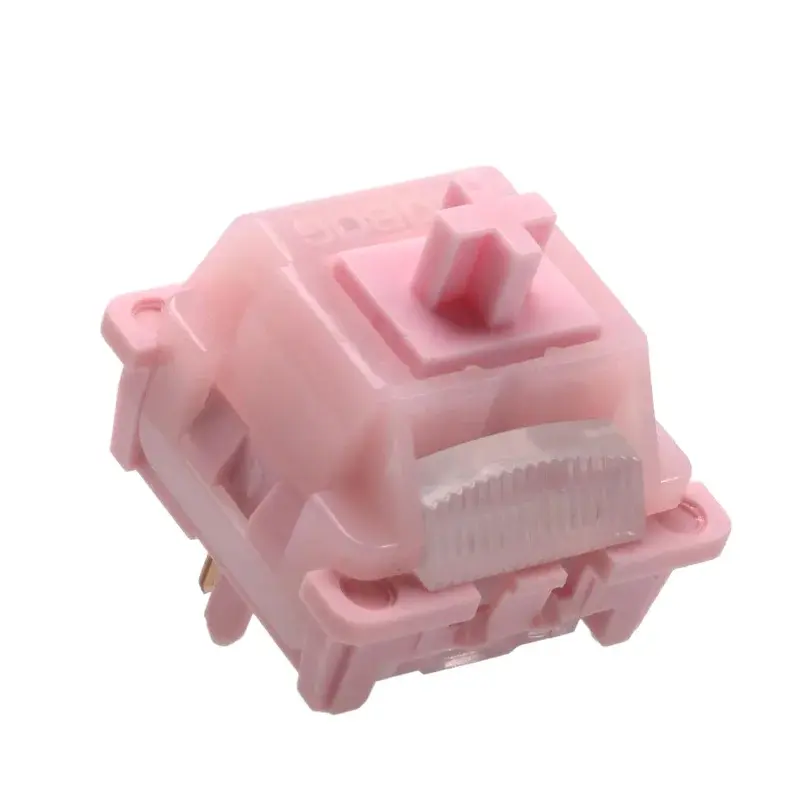 Leobog Walk Snow Switch 42g Tactile Pre-Lubricated 5-Pin Hot-Swappable POM Stem for MX Mechanical Gaming Keyboards Tactile Feedback Keyboard Pre Lubed Switches
