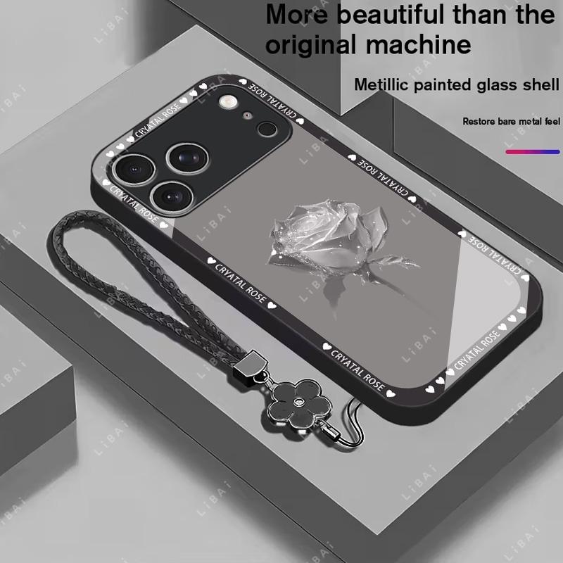 Brand new premium phone case,For iPhone 17/16/15/14/13/12/11 Pro Max Plus and Samsung models (S25, S24, S23, S22, S21, S20,A series) Free four-leaf clover lanyard，drop-proof and fingerprint-resistant，simple and elegant design，multiple colors available 995