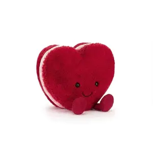 Adorable Romantic Fluffy Red & Pink Heart Plush Doll - Ideal Room Decoration & Ideal Birthday Gift