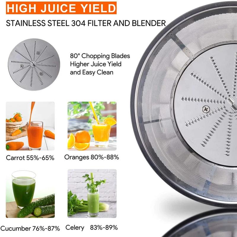 Home Use Multi-function Electric Juicer with Feed Chute for Whole Fruits and Veg . Juice Jug,BPA-Free, Easy to Clean Large Capacity
