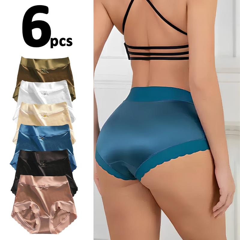 Women's Tummy Control Multi-Pack Underwear Autumn Winter Warm Seamless Invisible Pants Women's Autumn Clothing Halloween Costume Christmas Lingerie Set Basic Plain Period Panties underwear for women women's clothes calzon para mujer Fit Compression