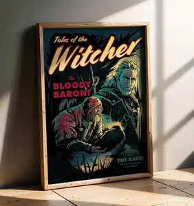 THE BLOODY BARON Art Print - The Witcher 3 Inspired Character Poster - Dark Fantasy Video Game Wall Decor - Original Fan Art Illustration - Premium Heavyweight Paper Gaming Gift Printed In-House
