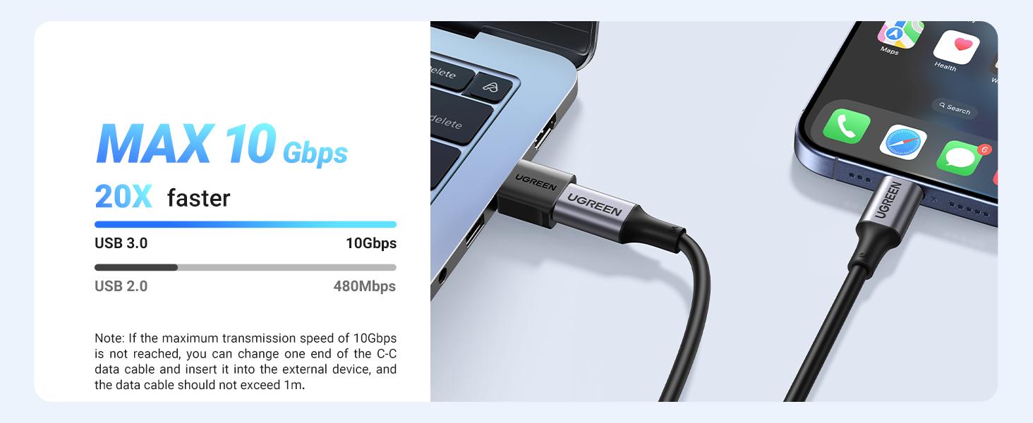 UGREEN 10Gbps USB to USB C OTG Adapter 2 Pack, Type C Female to USB A Male Charger Converter for Smartphones and Mobile Chargers-Deals for You,September Restock Cable Charging portable charger 4 1 charging cable,TikTokShopJumpstartSale