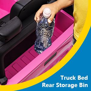 GARVEE Explore the GARVEE 12V Toyota Tacoma Ride-On Car, featuring spring suspension and vibrant LED lights, available in Pink, Black, White, and Red, perfect for adventurous young drivers.