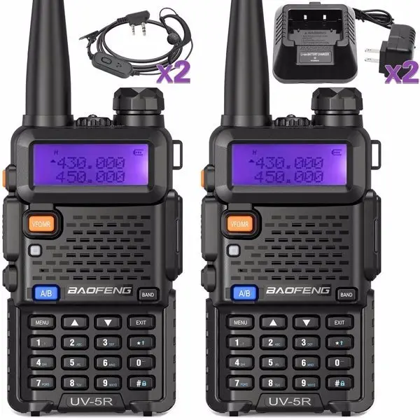 Sets Of Baofeng UV-5R 5W Walkie Talkies