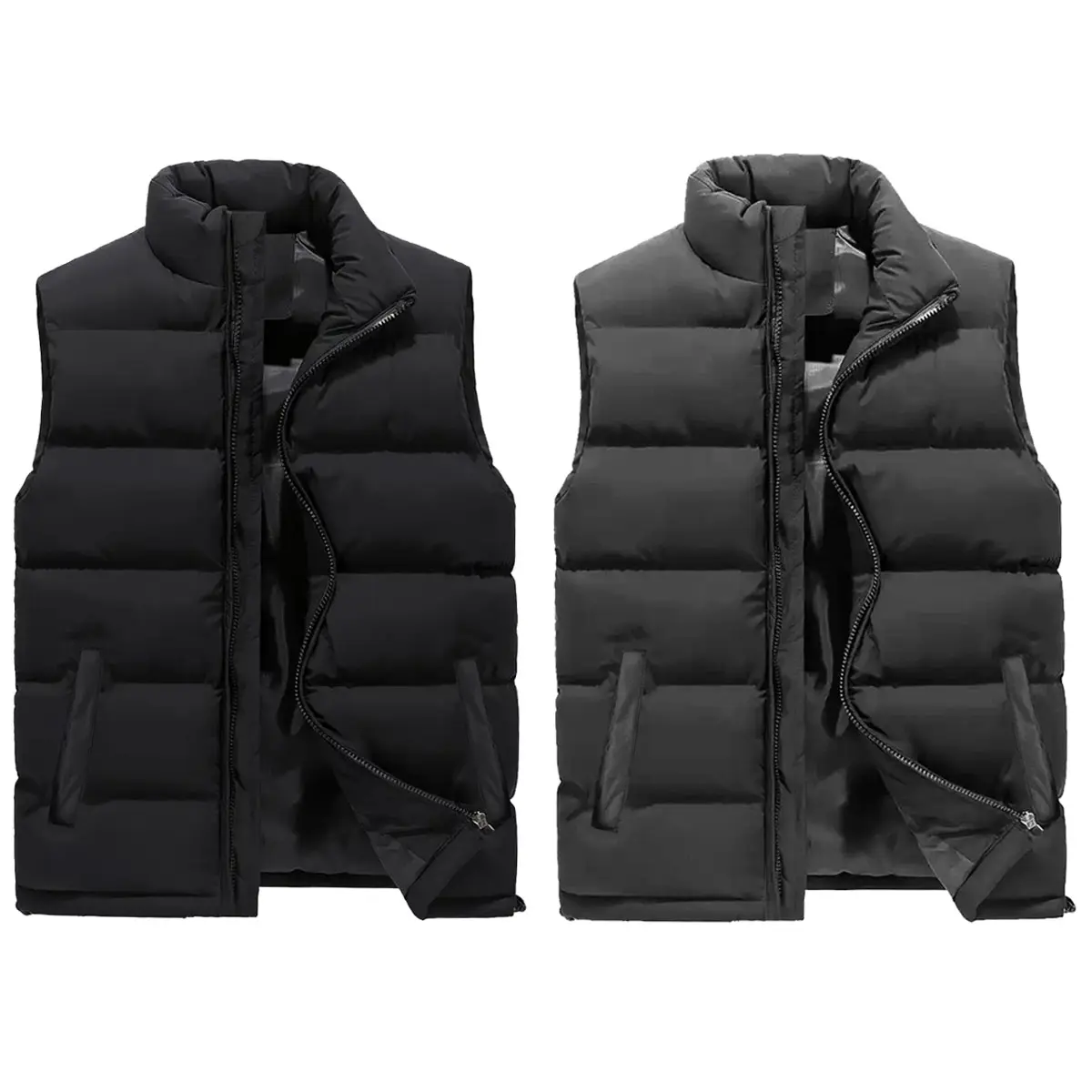 2 Pack Men's Heavyweight Puffer Bubble Vest - (Sizes XL), Piece and Everyday Favorite, ModernStyle, Breathable, BasicStaple, UrbanStyle, AthleisureFit, RelaxedStyle, 2026 Trendy, Versatile Style timeless modern clean