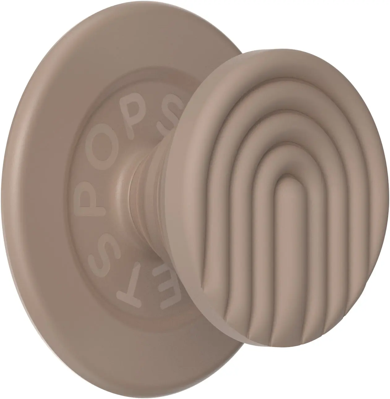 PopSockets Phone Grip for MagSafe, Magnetic Holder, Phone Stand, Neutral - Latte Curves