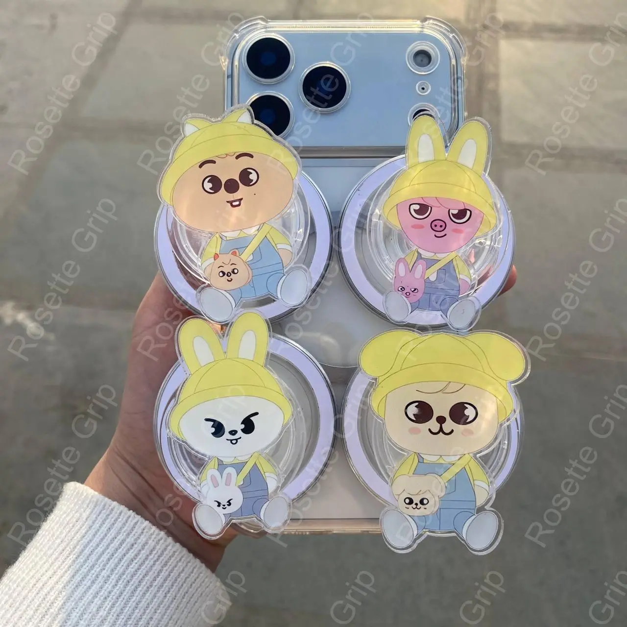 Kindergarten Chibi Phone Grip, Magsafe Grip for K-Pop Fans