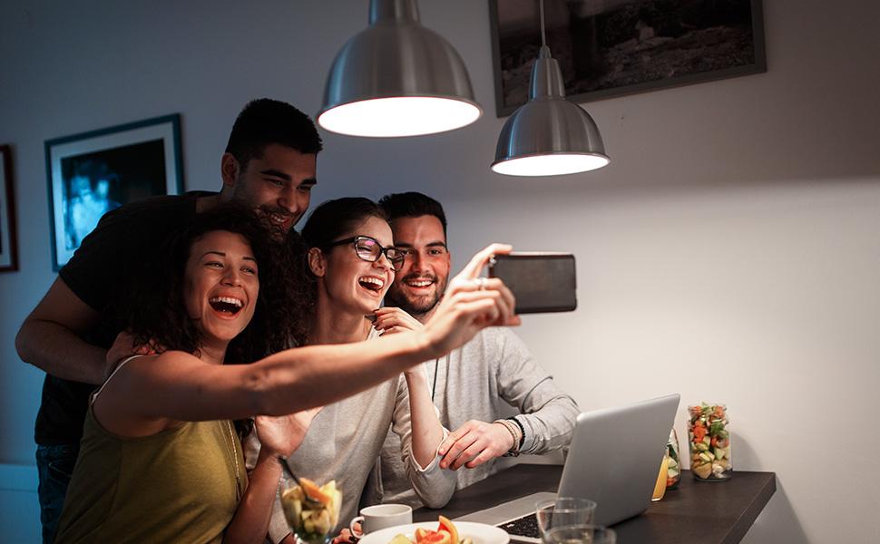 Lepro LED Light Bulbs 60 Watt Equivalent, 9W 800 Lumens Non-Dimmable, Daylight White 5000K, A19 E26 Standard Medium Base, 10000 Hour Lifetime