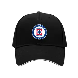 Cruz Azul Football Club S.A. De C.V Casual Sandwich Baseball Cap Trucker Snapback Hat Sandwich Baseball Cap Adjustable Fit Classic Fashionable Sports Style Unisex Holiday Birthday Boyfriend Gift Dad