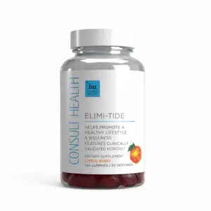 Elimi-Tide Body Positive Gummies, Citrus Burst Flavor, 120 Gummies (30 Servings) 1 or 2 Pack