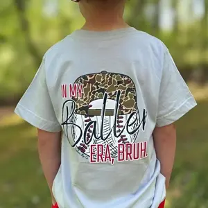 Youth & Adult Baseball Baller Era Bruh Graphic Tee, Boys Clothing, Southern Youth Boy Clothes, Trending Summer Outfit, Funny USA-Made & Printed Apparel