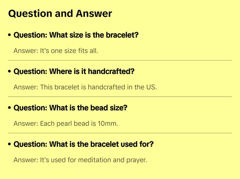 White Pearl Mala Beaded Bracelet